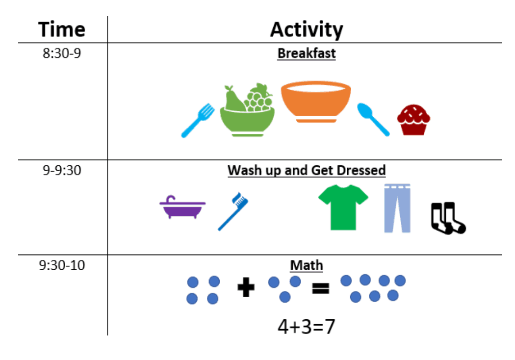 autism home schooling activity