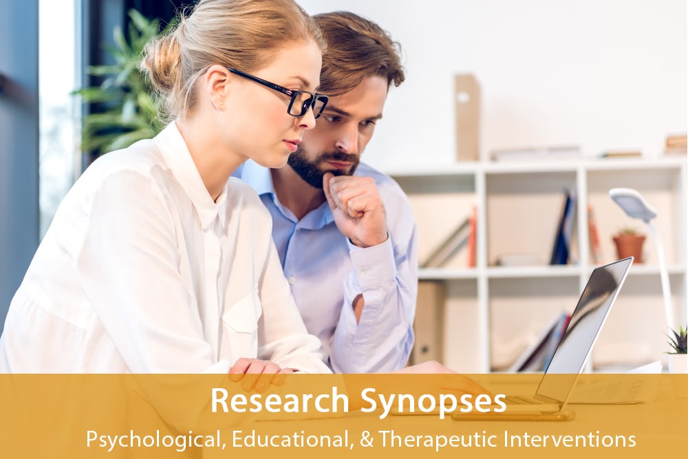 Research Synopses topic: Meta-Analysis of Early Intensive Behavioral Intervention