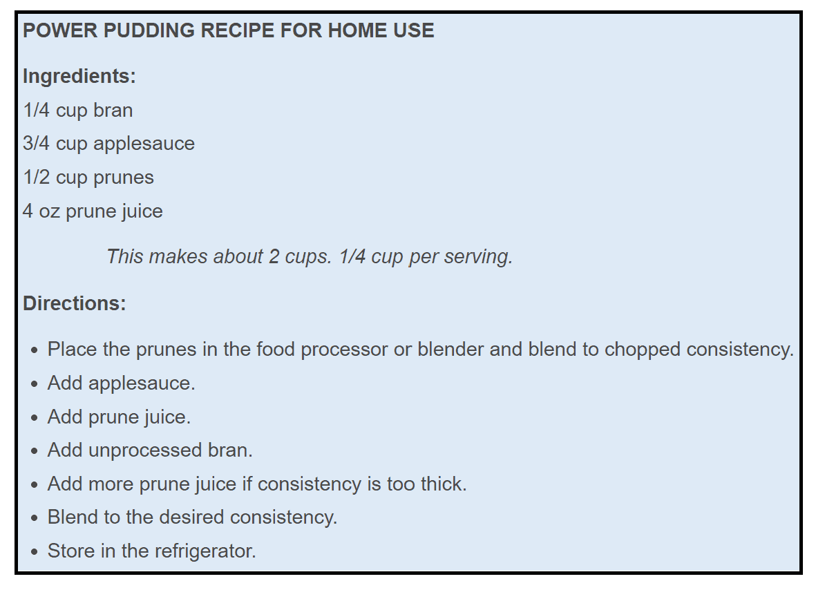 Recipe for Reducing Constipation in autism